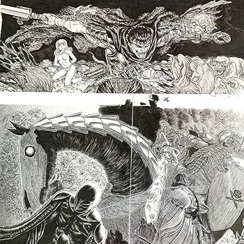 Amazon.co.jp: ベルセルク 複製 原稿 2種セット Genga検索用:原画 セル